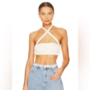 NWT WeWoreWhat Tie Halter Top